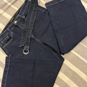 Banana Republic Blue Bootcut Jeans with D-Ring Accent